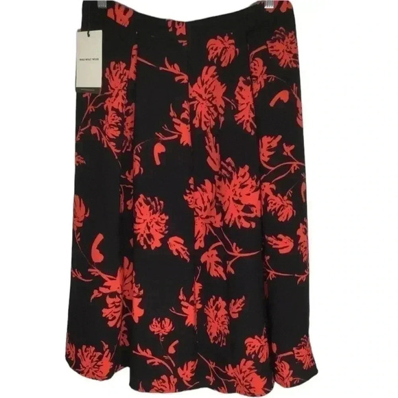 Who What Wear Plus Size Floral Print Birdcage Midi Skirt Size 24W NWT - Picture 2 of 5
